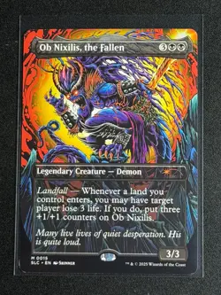 MTG Secret Lair Encyclopedia of Magic the Gathering Ob Nixilis the Fallen MYTHIC - Image 1