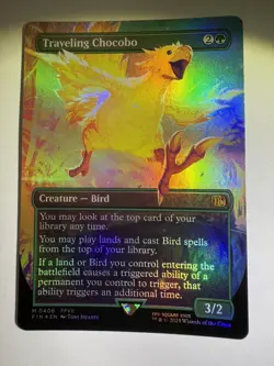 Traveling Chocobo Borderless Foil Magic the Gathering final fantasy - Image 3