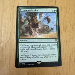 MTG Dominaria DOM Sylvan Awakening MINT - Image 1