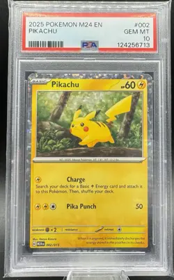 🔥 2025 Pokemon M24 EN-McDonald’s Collection #002 Pikachu - PSA 10 GEM MINT - Image 1