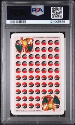 PSA 9 MINT 1998 POKEMON STADIUM RED VERSION PLAYING CARDS CHARMANDER - Image 2
