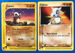 Pokemon Cubone LOT Aquapolis 72/147 MP Team Magma vs Team Aqua 40/95 LP/NM - Image 1