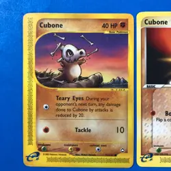Pokemon Cubone LOT Aquapolis 72/147 MP Team Magma vs Team Aqua 40/95 LP/NM - Image 2