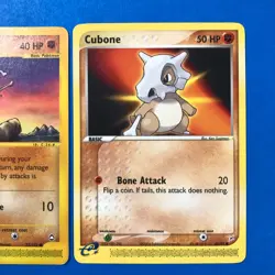 Pokemon Cubone LOT Aquapolis 72/147 MP Team Magma vs Team Aqua 40/95 LP/NM - Image 3