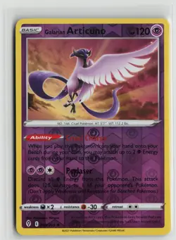 Pokemon TCG Evolving Skies Galarian Articuno x1 NM Reverse Holo 063 - Image 1