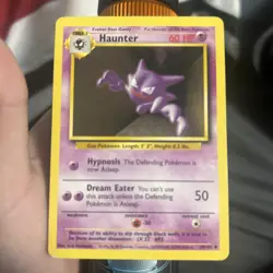 Haunter 29/102 Base Set Unlimited Pokemon TCG 1999 MP - Image 1