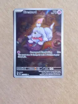 Pokemon TCG Scarlet & Violet Base Set Holo Illustration Rare Greavard 214/198 - Image 1
