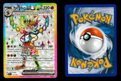 PYROBUT EX FULL ART RAINBOW 157/142 EV7 COURONNE STELLAIRE POKEMON FRANCAIS NEUF - Image 3