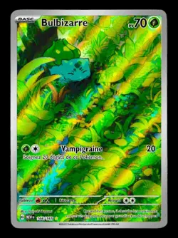BULBIZARRE AR 166/165 ALTERNATE ART EV3.5 151 POKEMON FRANCAIS NEUF - Image 1