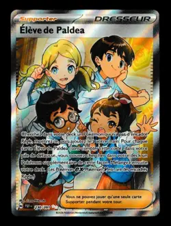 ELEVE DE PALDEA FULL ART 230/091 EV4.5 DESTINEES DE PALDEA POKEMON FRANCAIS NEUF - Image 1
