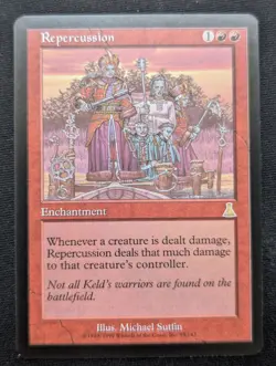 Repercussion - Urza's Destiny - NM - MTG - Magic the Gathering - Red - Enchant - Image 1