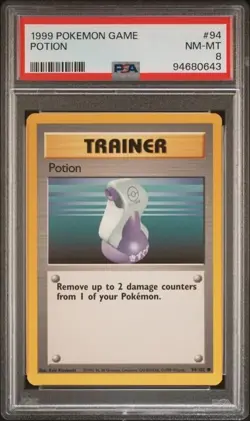 1999 POKEMON GAME 94 POTION - PSA 8 - Image 1