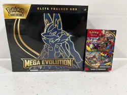 Pokemon TCG Mega Evolution Lucario Elite Trainer Box ETB And Booster Bundle - Image 1