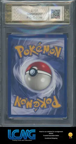 PGC 10 1999 Pokemon TCG Blastoise Holo 2/102 Base Set - NO STAGE ERROR CSS - Image 2