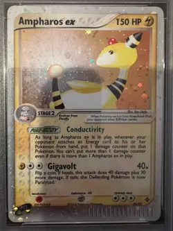 Pokemon Ampharos ex - EX Dragon - 89/97 - PSA 3 - Image 2