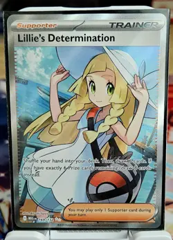 Lillie's Determination #169/132 ME01: Mega Evolution NM Pokemon TCG - Image 2