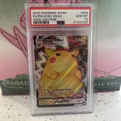 Pokemon - Full Art Pikachu VMAX - PSA10 - 2020 Vivid Voltage - Image 1