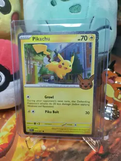Pikachu 18/91 Stamped - Cosmos Holo Trick or Trade 2024 - Pokemon TCG - Image 1