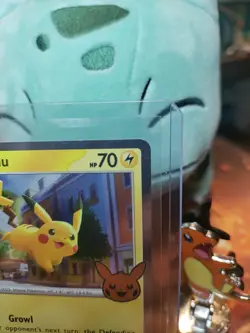 Pikachu 18/91 Stamped - Cosmos Holo Trick or Trade 2024 - Pokemon TCG - Image 3