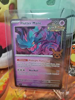 Pokemon Flutter Mane 078/162 Halloween Trick or Trade 2024 Cosmos Holo Rare - Image 1