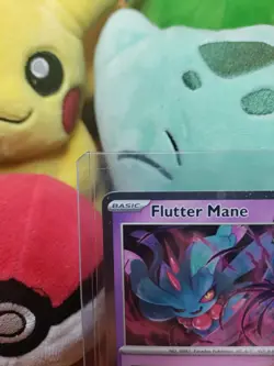 Pokemon Flutter Mane 078/162 Halloween Trick or Trade 2024 Cosmos Holo Rare - Image 2