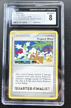 2009 Tropical Wind DP48 World Championship 2009 Pokemon CGC 8 Quarter Finalist - Image 1