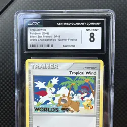 2009 Tropical Wind DP48 World Championship 2009 Pokemon CGC 8 Quarter Finalist - Image 3