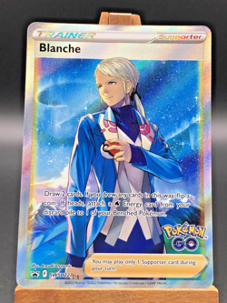 Pokemon GO Trainer Blanche Black Star Promo Full Art Holo English SWSH227 NM-MT - Image 1