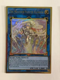 Yugioh TCG Premium Gold Rare The Weather Painter Rainbow MGED-EN033 Near Mint - Image 1
