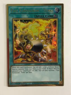 Yugioh TCG Premium Gold Rare Fire Formation Tenki MGED-EN042 Near Mint - Image 1