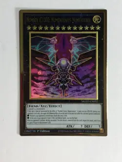Yugioh TCG Premium Gold Rare Number iC100 Numerounius Numerouinia MGED-EN032 NM - Image 1
