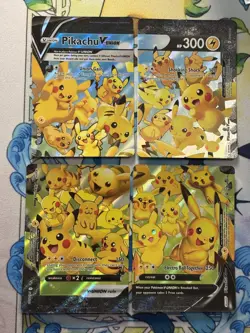 Pikachu V-Union Celebrations Set of 4 SWSH Promo Pokemon Cards NM - Image 1