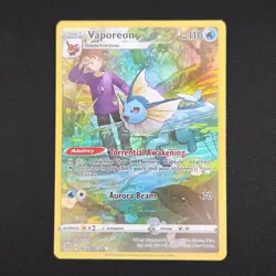 Pokemon TCG Card Vaporeon TG02/TG30 Brilliant Stars Trainer Gallery - NM - Image 1