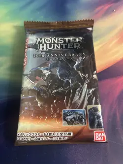 Monster Hunter 20th Anniversary Japanese Wafer Card Sealed - Image 1