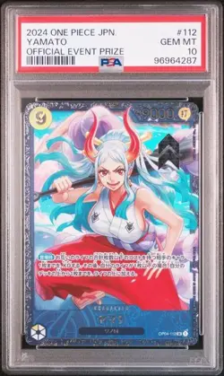 PSA 10 Yamato OP04-112 Flagship Battle Event Prize One Piece Card - Image 1