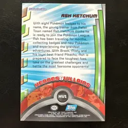 Ash Ketchum HV1 Topps Pokemon Card - Image 2