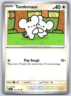 Tandemaus - Surging Sparks SSP EN 157/191 USGMEN Pokemon TCG Card - Image 1