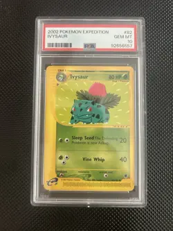 2002 Pokemon Expedition Ivysaur #82 PSA 10 GEM MT Card - Image 1