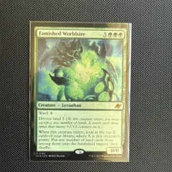 MTG - Famished Worldsire - FOIL Mythic #182 - Edge of Eternities NM - Image 1