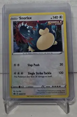 Snorlax 2021 Sword & Shield Holo Black Star Promo Card SWSH119 Pokemon TCG - Image 1
