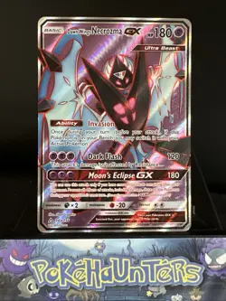 Pokemon Card DAWN WINGS NECROZMA GX 143/156 Ultra Prism Full Art Ultra Rare NM - Image 1
