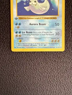 Dewgong 25/102 1st Edition- Shadowless-Base Set- Pokemon Card- 1999- WOTC - LP - Image 2