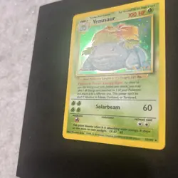 Pokemon TCG Venusaur Base Set Holo Unlimited Rare Card 15/102 - Image 3