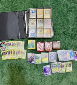Pokemon Vintage Modern Card Collection Lot Binder HOLOS RARE - Image 1