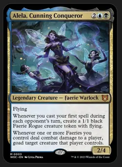 Alela, Cunning Conqueror Wilds of Eldraine Commander Magic: The Gathering Card - Image 1