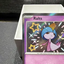 Pokemon TCG Ralts Scarlet & Violet Paldean Fates Holo Shiny Rare Card 153/091 - Image 2