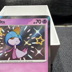 Pokemon TCG Ralts Scarlet & Violet Paldean Fates Holo Shiny Rare Card 153/091 - Image 3
