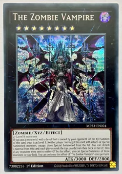 MP23-EN024 The Zombie Vampire - Secret Rare 1st Edition Near Mint YuGiOh Card - Image 1