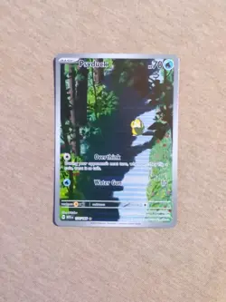 Pokemon TCG Psyduck Scarlet & Violet Holo Illustration Card 175/165 NM English - Image 1