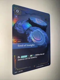 Seal of Insight OGN 120/298 Epic Riftbound League of Legends TCG Card Game CCG - Image 2